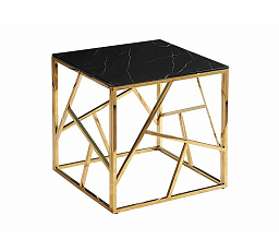 ESCADA B II konferencia asztal, fekete márvány hatással/arany