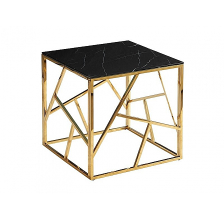 ESCADA B II konferencia asztal, fekete márvány hatással/arany