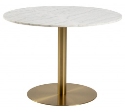 Corby kerek asztal márvány/arany 105 cm