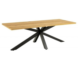 Heaven asztal 220x90cm természetes/fekete
