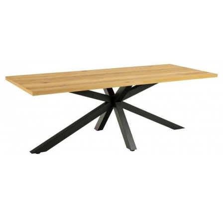 Heaven asztal 220x90cm természetes/fekete
