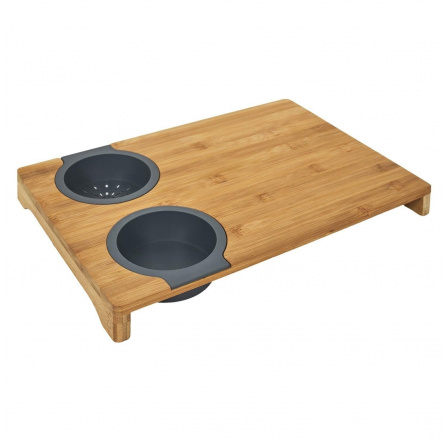 Vágódeszka tálkával és szűrővel