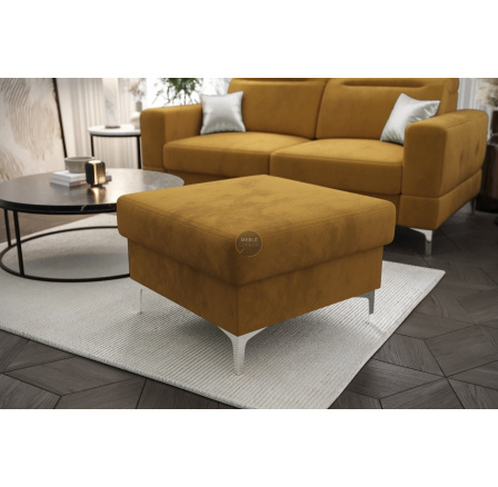 PUFA TAPICEROWANA MALIBU 70X70 CM - Odcienie żółtego