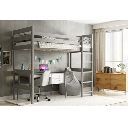 Patrová dětská postel ANTRESOLA, Antracit