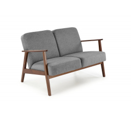 MILANO 2S kanapé, Szürke Castel 93/Sötét Dió