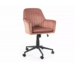 Q-886 VELVET irodai szék, Rózsaszín Bluvel 52