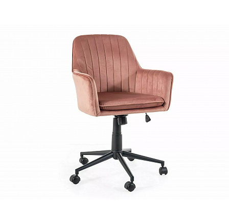 Q-886 VELVET irodai szék, Rózsaszín Bluvel 52