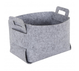 Összecsukható filc kosár/doboz M szürke