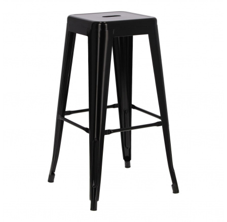 Párizs bárszék 75 cm. fekete insp. Tolix