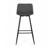 Barová židle, šedá, látka,AUB-X7015 GREY2
