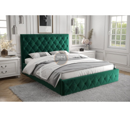 ŁÓŻKO ROMA - 180x200 , Drewniany , Odcienie zieleni