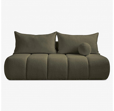 Sofa Rozkładana SARIA Oliwkowa Boucle Sofa Rozkładana SARIA Oliwkowa Boucle
