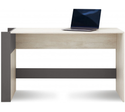 REMO RM10 íróasztal, Wilton fehér tölgy/Fehér Lux/Antracit