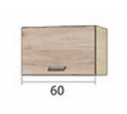 Kuchyňská horní skříňka - ECONO 36G, Dub sonoma/San Remo/Bílá