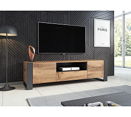 WOOD II TV komód, wotan tölgy / antracit