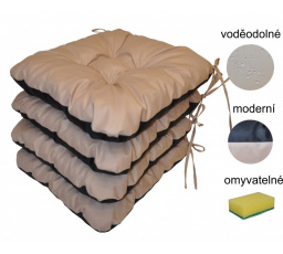 Podsedák béžový voděodolný - set 4 kusy