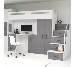 MAX 4 PIĘTROWE RAMA GRAFIT BEZ MATERACY 80 X 200 KPL