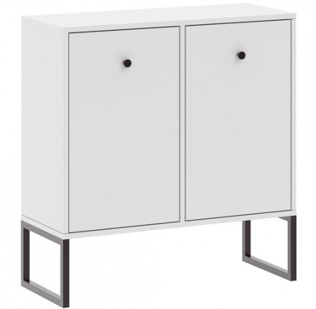 LINEA 2D komód, Fehér/Fekete