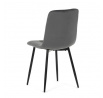 Jídelní židle, šedá, sametová látka, CT-281 GREY4