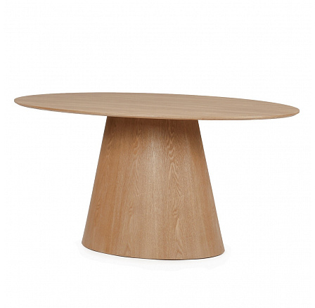 Ovális étkezőasztal 160x90cm, furnér, tölgy HT-L3523 OAK Ovális étkezőasztal 160x90cm, furnér, tölgy HT-L3523 OAK