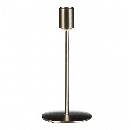 Fém gyertyatartó - kúpos gyertyához, magassága 18 cm, aranyszínű Fém gyertyatartó - kúpos gyertyához, magassága 18 cm, aranyszínű