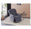 Polohovací křeslo, elektrické kabelové ovládání, šedá, látka, TV-7072 GREY2