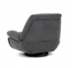 Polohovací křeslo, elektrické zabudované ovládání, šedá, látka, TV-7081 GREY2