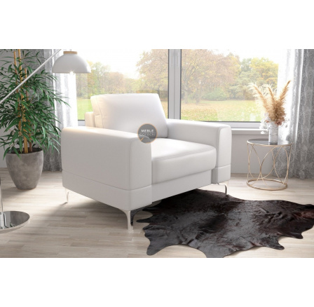 FOTEL ARIA 112 CM SKÓRA NATURALNA - Wybierz własny kolor - Zapisz swój wybór - Galeria tkanin poniżej