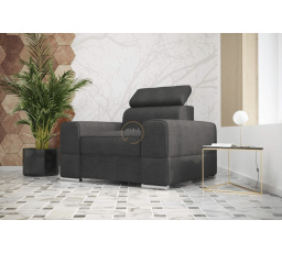 FOTEL ROYAL 114 CM - Odcienie grafitu