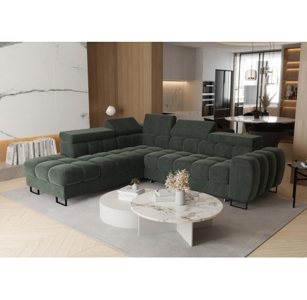 NAROŻNIK ROZKŁADANY ASPEN 260x225 CM - lewa , Wybierz własny kolor - Galeria tkanin poniżej