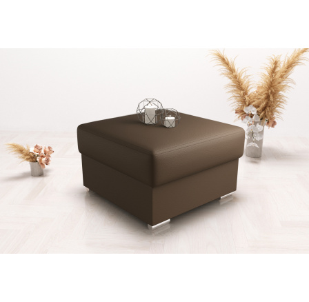 PUFA SKÓRZANA Z POJEMNIKIEM 70X70