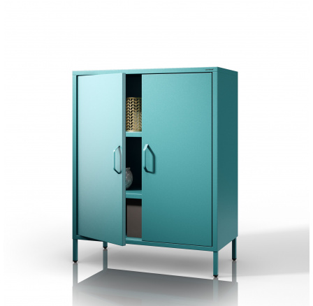 VITO polcos szekrény, 800 x 1015 x 400 mm, Modern: tengeri