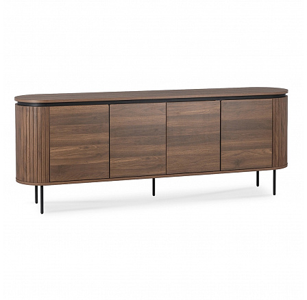 Komoda BECK 200 cm Czterodrzwiowa Orzech