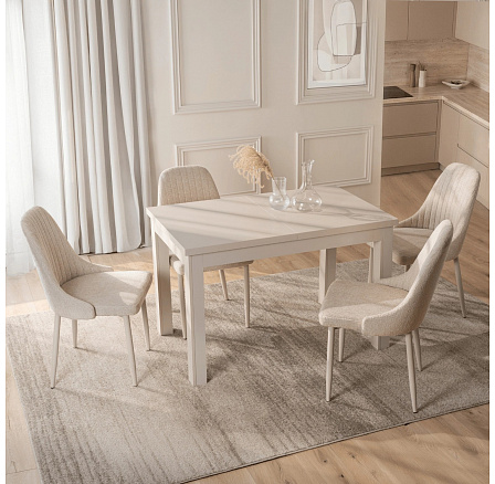 Stół SKUBI Rozkładany 120-160 cm Kaszmir