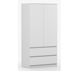 SOLO ruhásszekrény - 2D2S, Fehér Matt