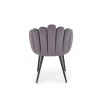 Étkezőszék K410, szürke bársony