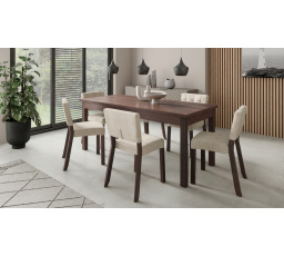 RODOS 80 Asztal és szék készlet Sötét dió