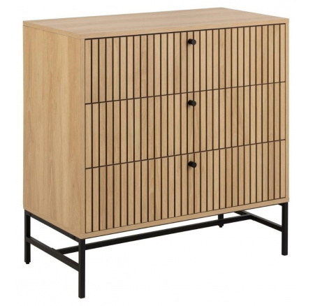 Albany komód 3 fiókkal természetes tölgy