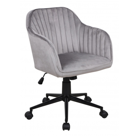 Forgószék bársony szürke FB1-FX