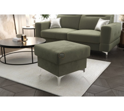 PUFA ZE SCHOWKIEM MALIBU 55X55 CM - Odcienie zieleni