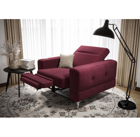 FOTEL MALIBU RELAX - Odcienie bordowego