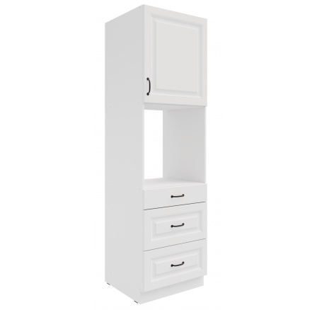 Kuchyňská skříň STELLO - 60 DPS-210 3S 1F, Bílá/Bílá