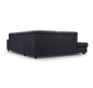 Rohová sedací souprava Davis černá pravá