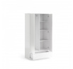 Šatní skříň SIMPLICITY 287, Bílý lesk