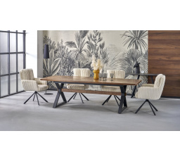 Étkezőasztal BARON, dió / fekete