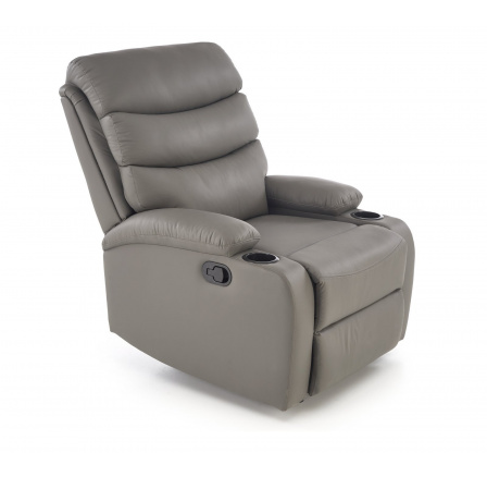 Állítható PERUS fotel, Szürke ökobőr