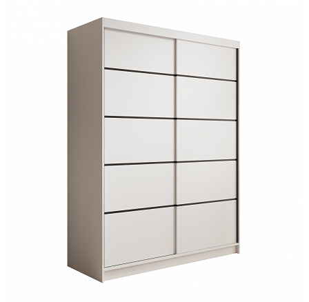 Tolóajtós szekrény Calma 150 Fehér+Fehér