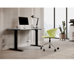 MALLO magasságállítható asztal Fekete+Artisan