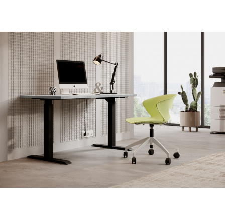 MALLO magasságállítható asztal Fekete+Artisan