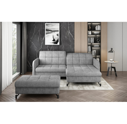 Narożnik Lorelle + Pouf Dora 90 110x200 Right 1